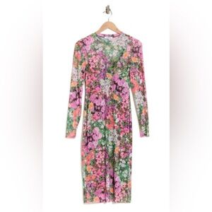 AFRM Multicolor Floral Long Sleeve Dress